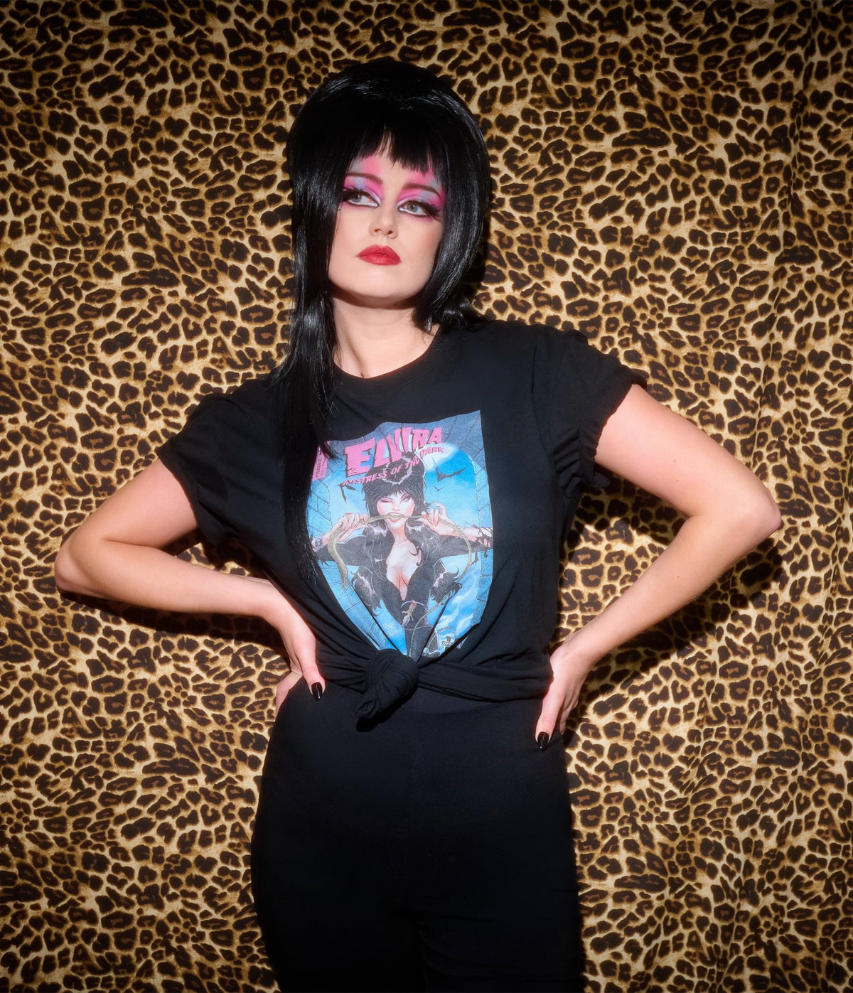 Elvira x Unique Vintage Black Elvira Comic Unisex Graphic Tee - Unique Vintage -