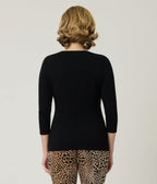 Elvira x Unique Vintage Black Heart Dagger Cardigan - Unique Vintage - Womens, TOPS, SWEATERS