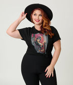 Elvira x Unique Vintage Elvira Comic Unisex Graphic Tee - Unique Vintage - Unisex, Tops, Knit Tops