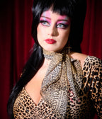 Elvira x Unique Vintage Leopard Print Elvira Hair Scarf - Unique Vintage - Hair Scarves