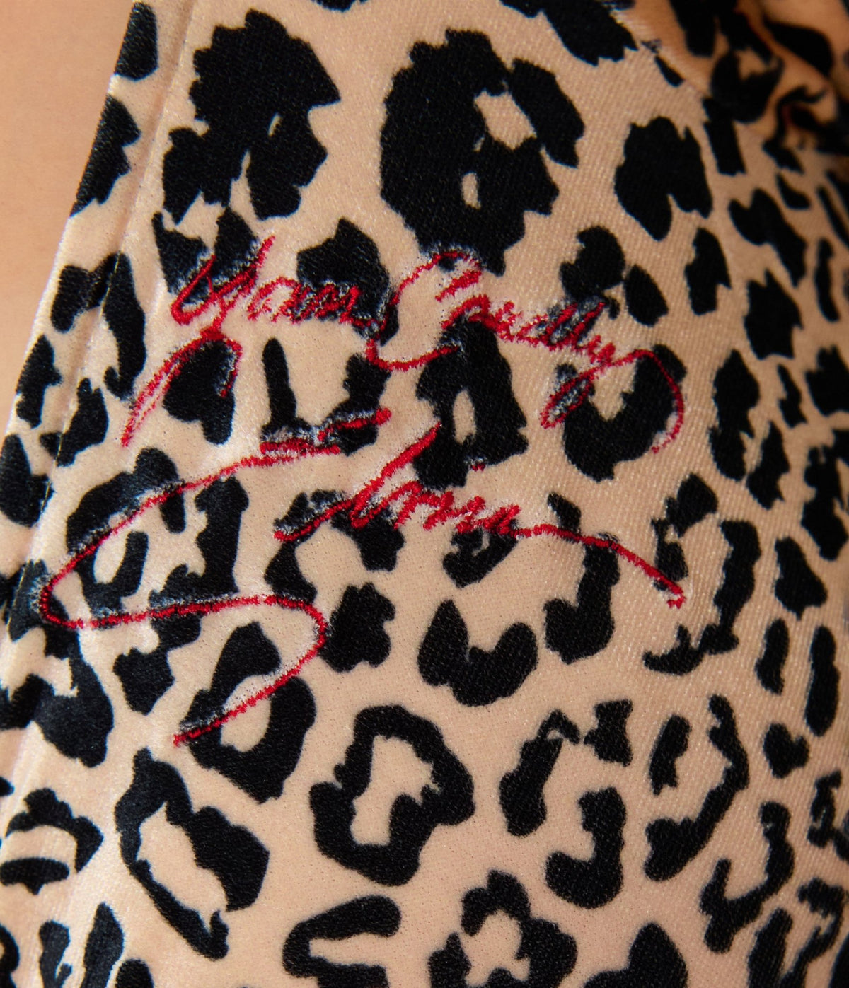 Elvira x Unique Vintage Leopard Print Velvet Shailene Pencil Dress - Unique Vintage -