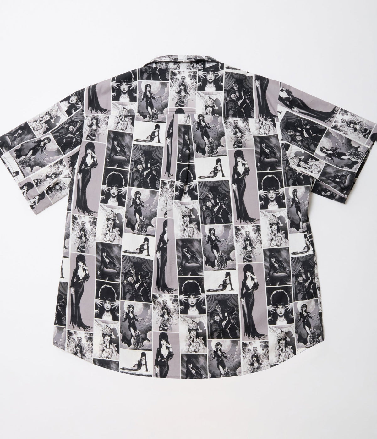 Elvira x Unique Vintage Plus Size Elvira Animated Mens Shirt - Unique Vintage - Mens, TOPS, SHIRTS