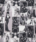 Elvira x Unique Vintage Plus Size Elvira Animated Mens Shirt - Unique Vintage - Mens, TOPS, SHIRTS