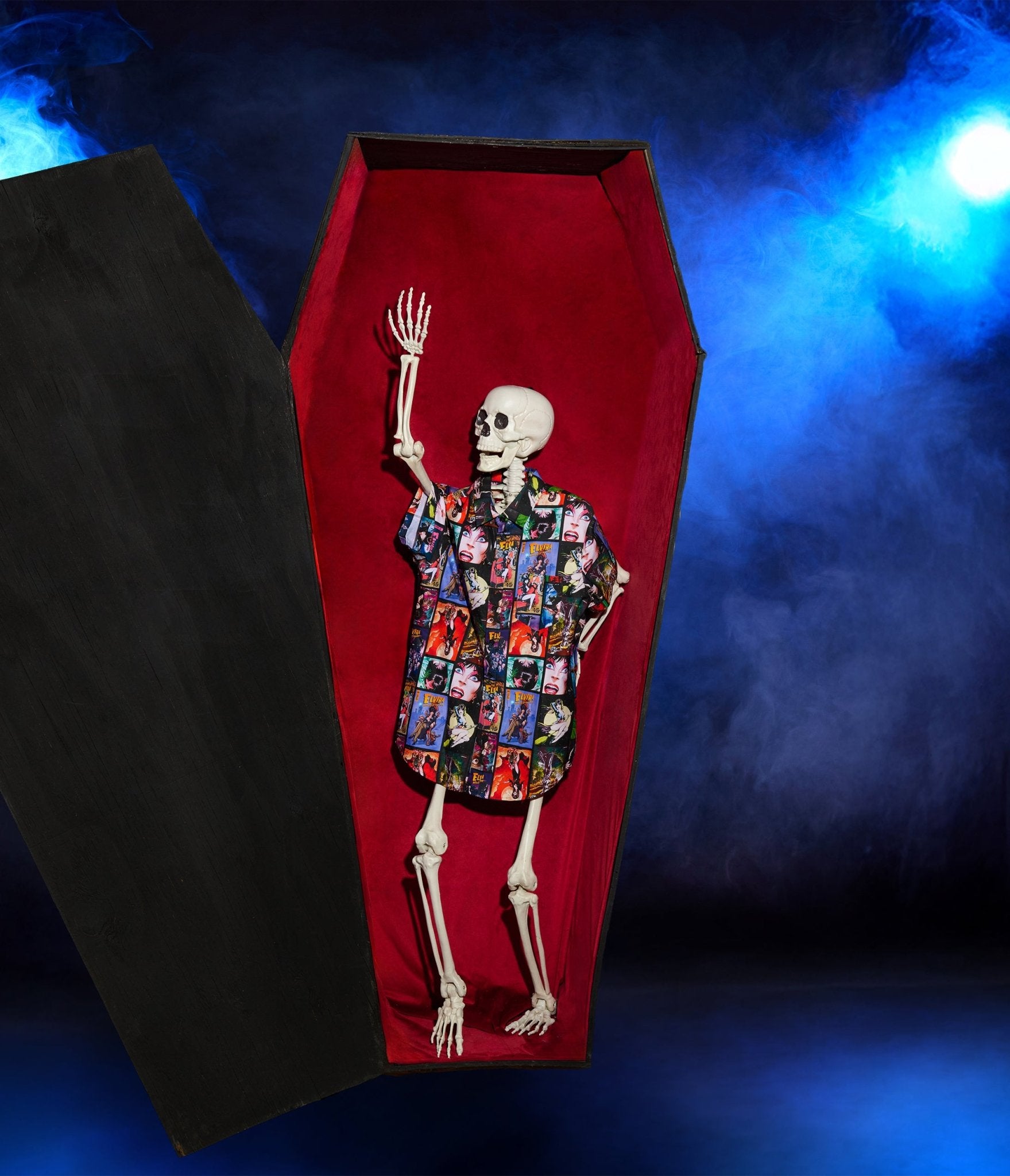 Elvira x Unique Vintage Plus Size Elvira Comic Mens Shirt - Unique Vintage - Mens, TOPS, WOVEN TOPS