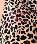 Elvira x Unique Vintage Plus Size Leopard Print Velvet Shailene Pencil Dress - Unique Vintage -