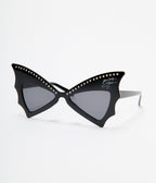 Elvira x Unique Vintage Yours Cruelly Bat Sunglasses - Unique Vintage -