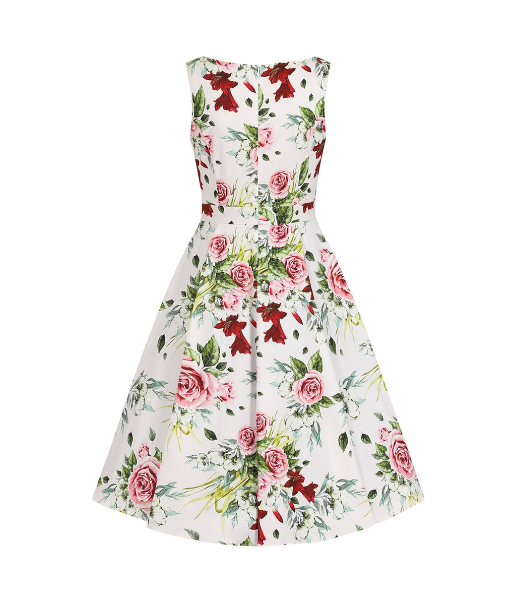 Floral Print Carole Swing Dress - Unique Vintage - Womens, DRESSES, SWING