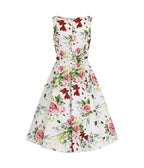 Floral Print Carole Swing Dress - Unique Vintage - Womens, DRESSES, SWING