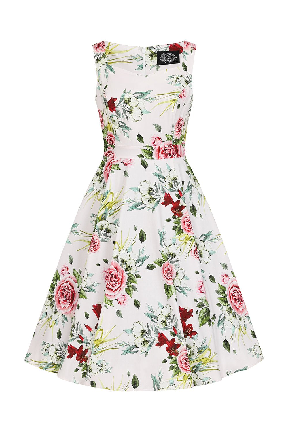 Floral Print Carole Swing Dress - Unique Vintage - Womens, DRESSES, SWING