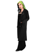 Foxblood Black Rory Trench Coat - Unique Vintage - Womens, TOPS, OUTERWEAR