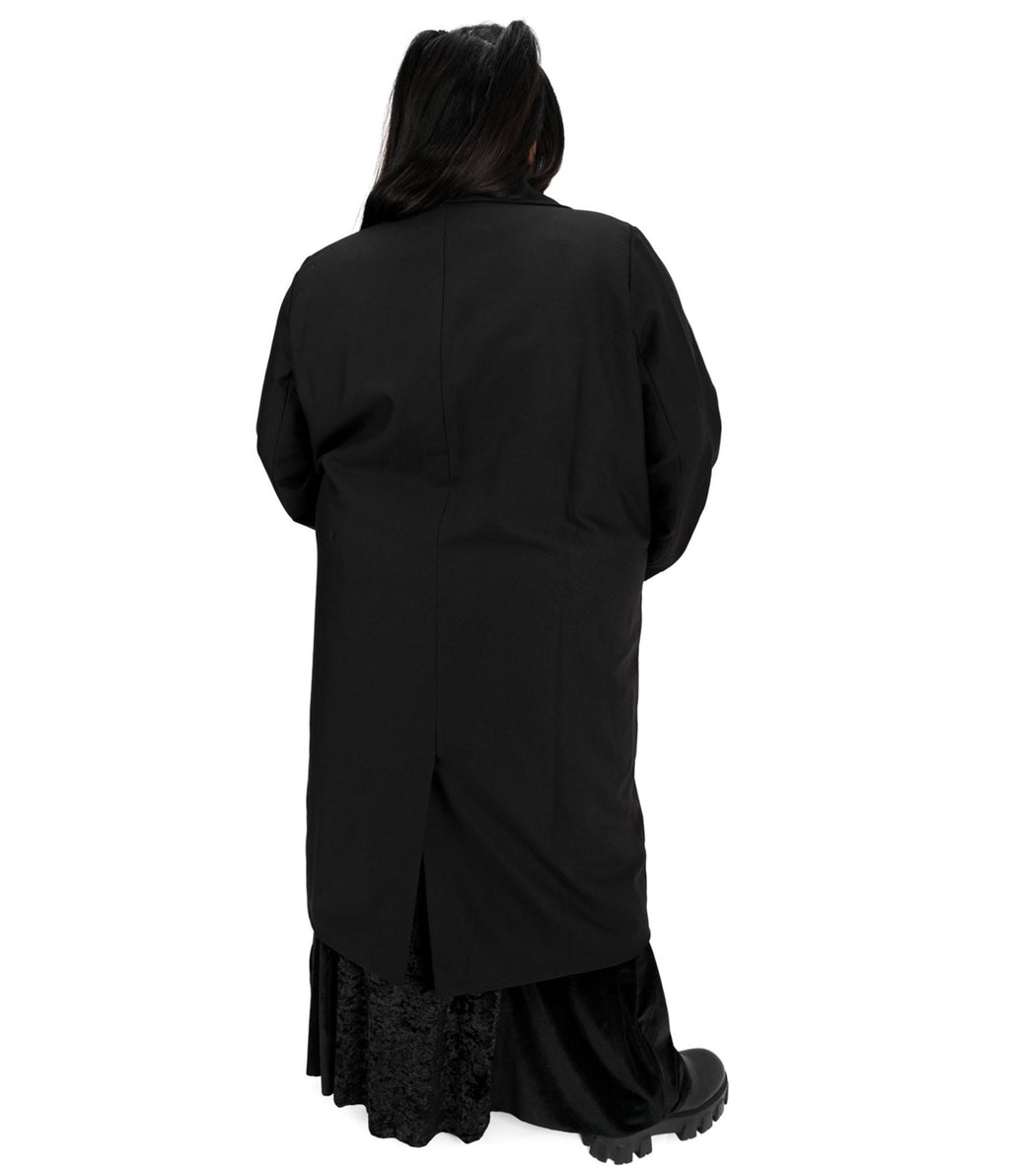 Foxblood Black Rory Trench Coat - Unique Vintage - Womens, TOPS, OUTERWEAR