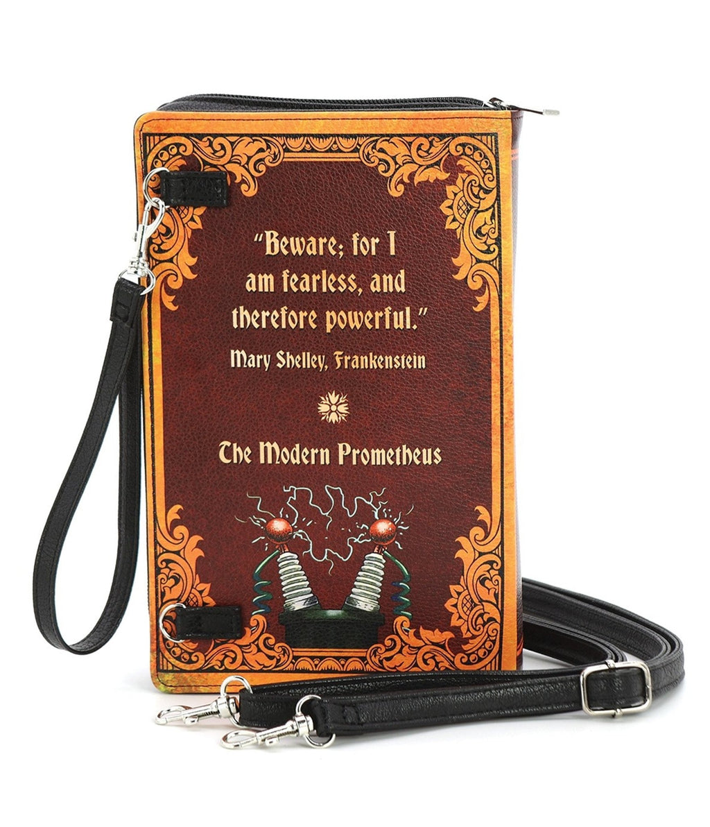 Frankenstein & Bride Book Clutch Bag - Unique Vintage - Womens, ACCESSORIES, HANDBAGS