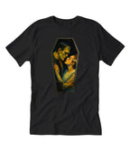 Frankenstein & His Bride Unisex Graphic Tee - Unique Vintage - Womens, GRAPHIC TEES, TEES