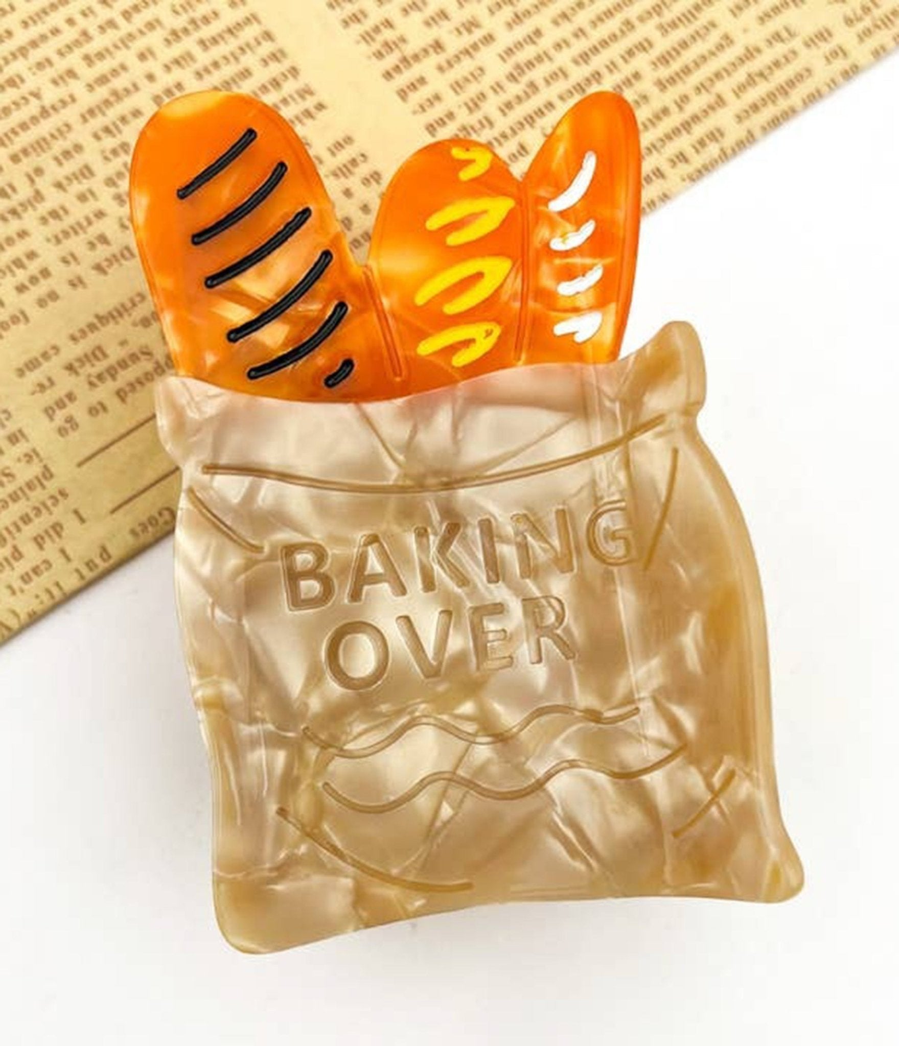 French Baguette Hair Clip - Unique Vintage - Womens, ACCESSORIES, HAIR