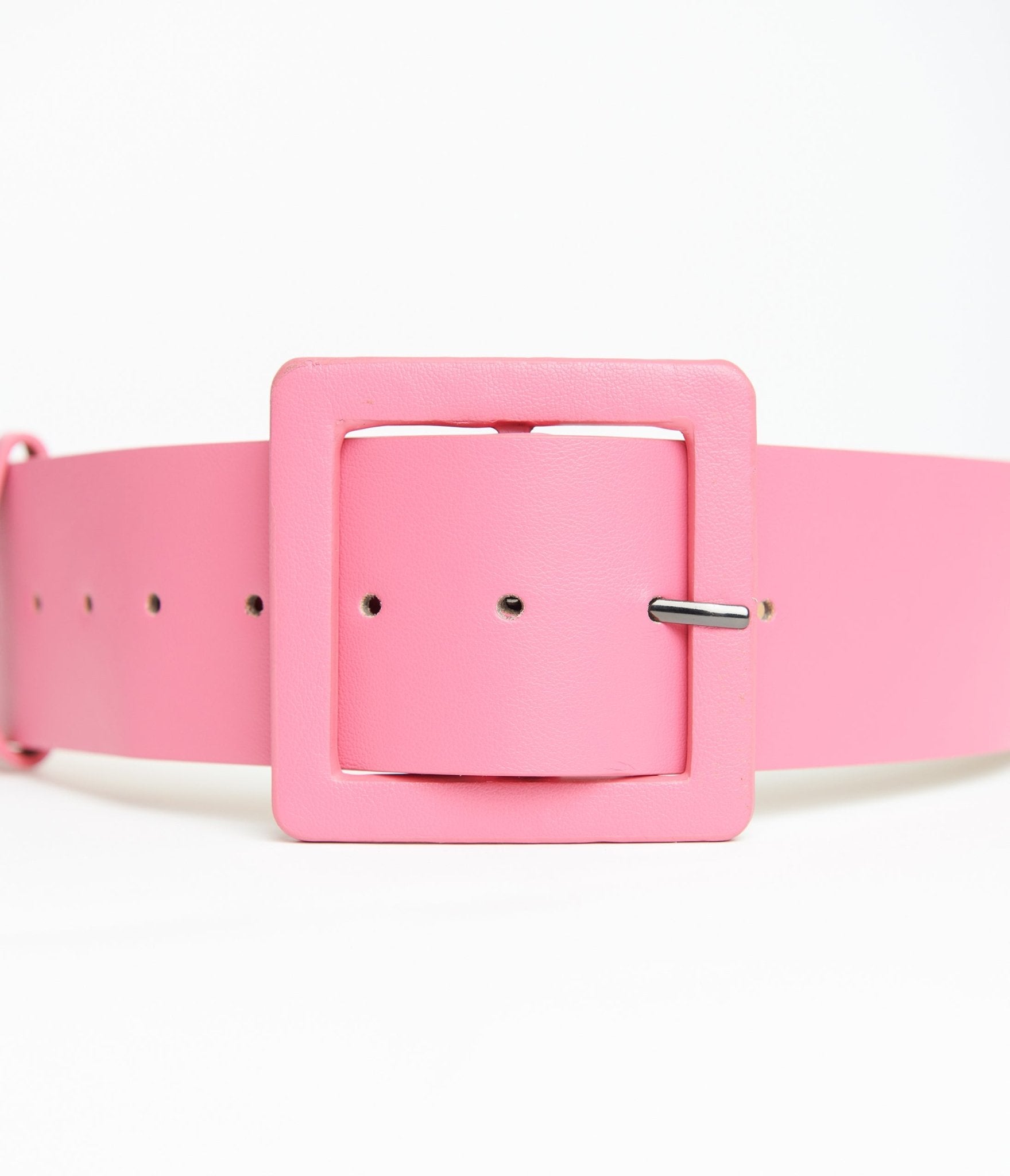 Fuchsia Leatherette Wide Belt - Unique Vintage - Womens, ACCESSORIES, BELTS