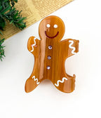 Gingerbread Man Hair Clip - Unique Vintage - Womens, ACCESSORIES, HAIR