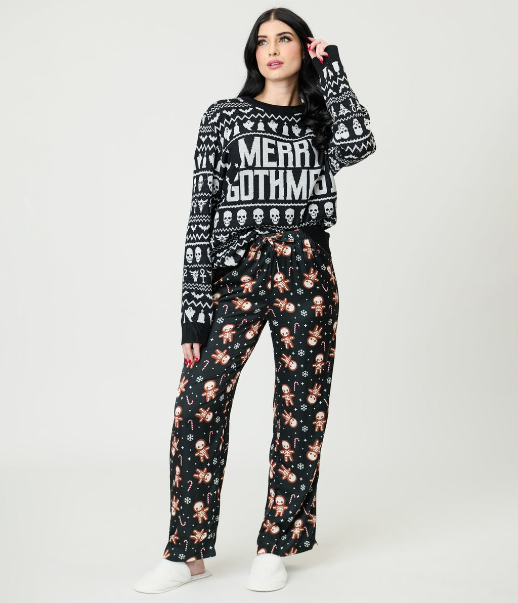 Gingerdead Men Lounge Pants - Unique Vintage - Womens, BOTTOMS, Loungewear