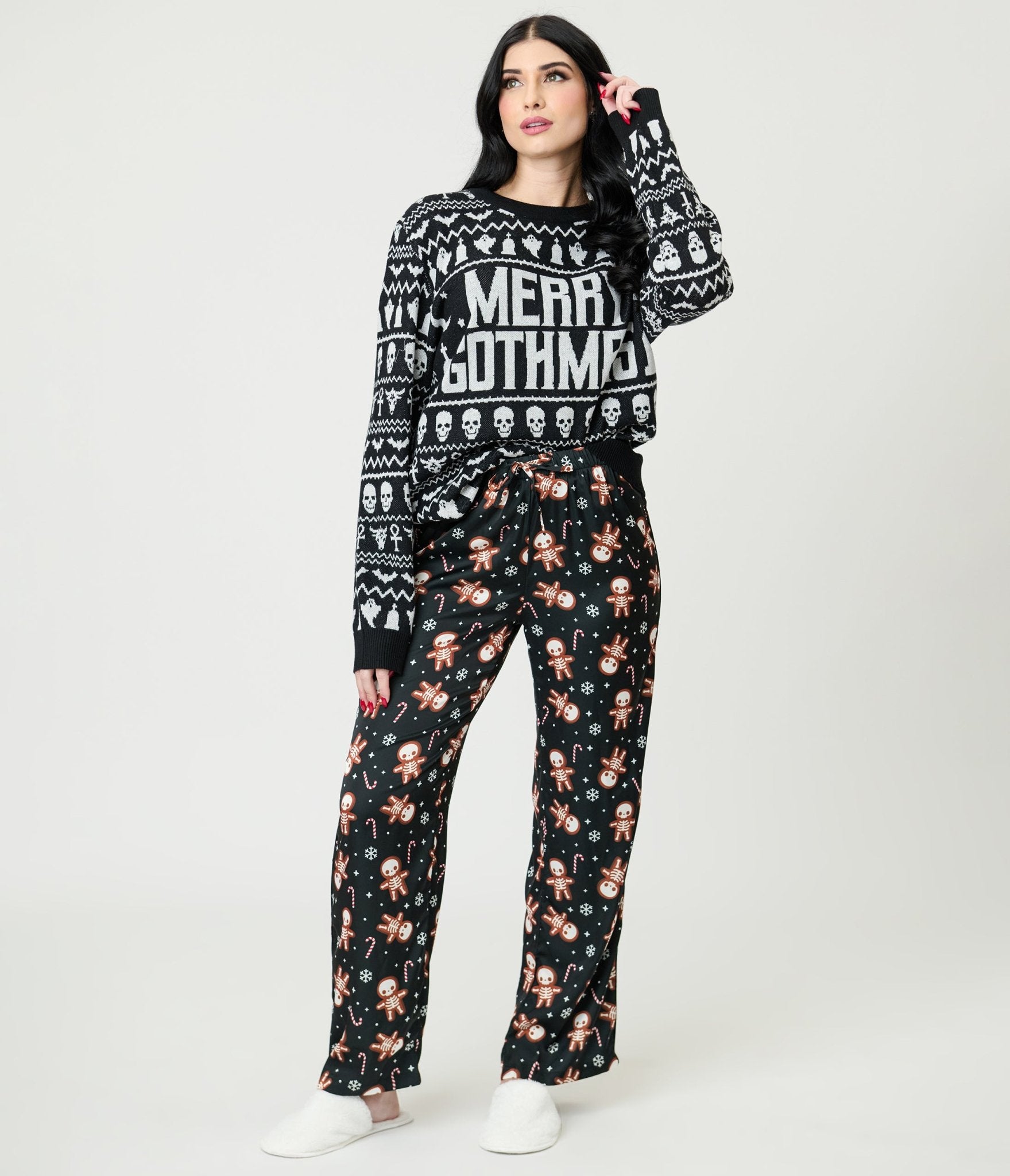 Gingerdead Men Lounge Pants - Unique Vintage - Womens, BOTTOMS, Loungewear
