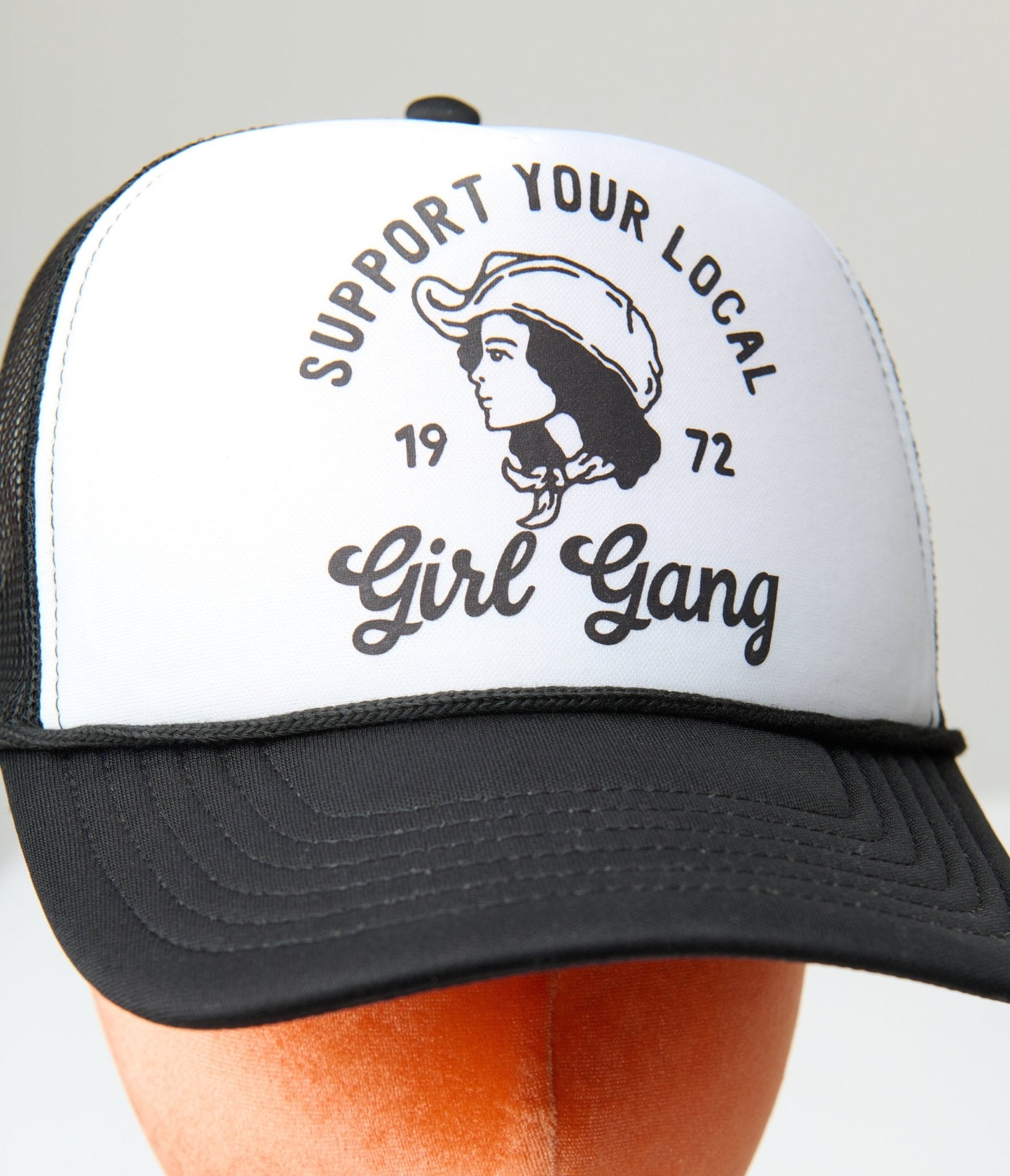 Girl Gang Trucker Hat - Unique Vintage - Womens, ACCESSORIES, HATS