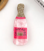 Glitter Champagne Bottle Hair Clip - Unique Vintage - Womens, ACCESSORIES, HAIR