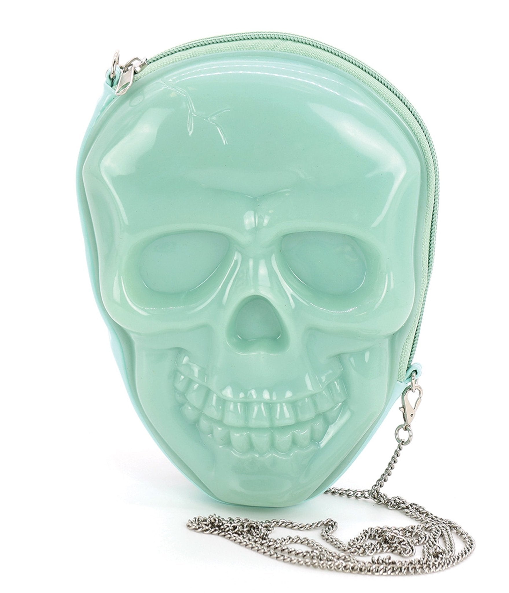 Glows in the Dark Skull Head Crossbody Bag - Unique Vintage - Womens, ACCESSORIES, HANDBAGS