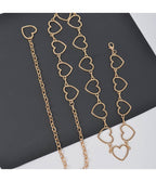 Gold Heart Chain Belt - Unique Vintage - Womens, ACCESSORIES, BELTS