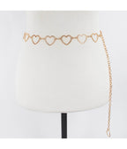 Gold Heart Chain Belt - Unique Vintage - Womens, ACCESSORIES, BELTS