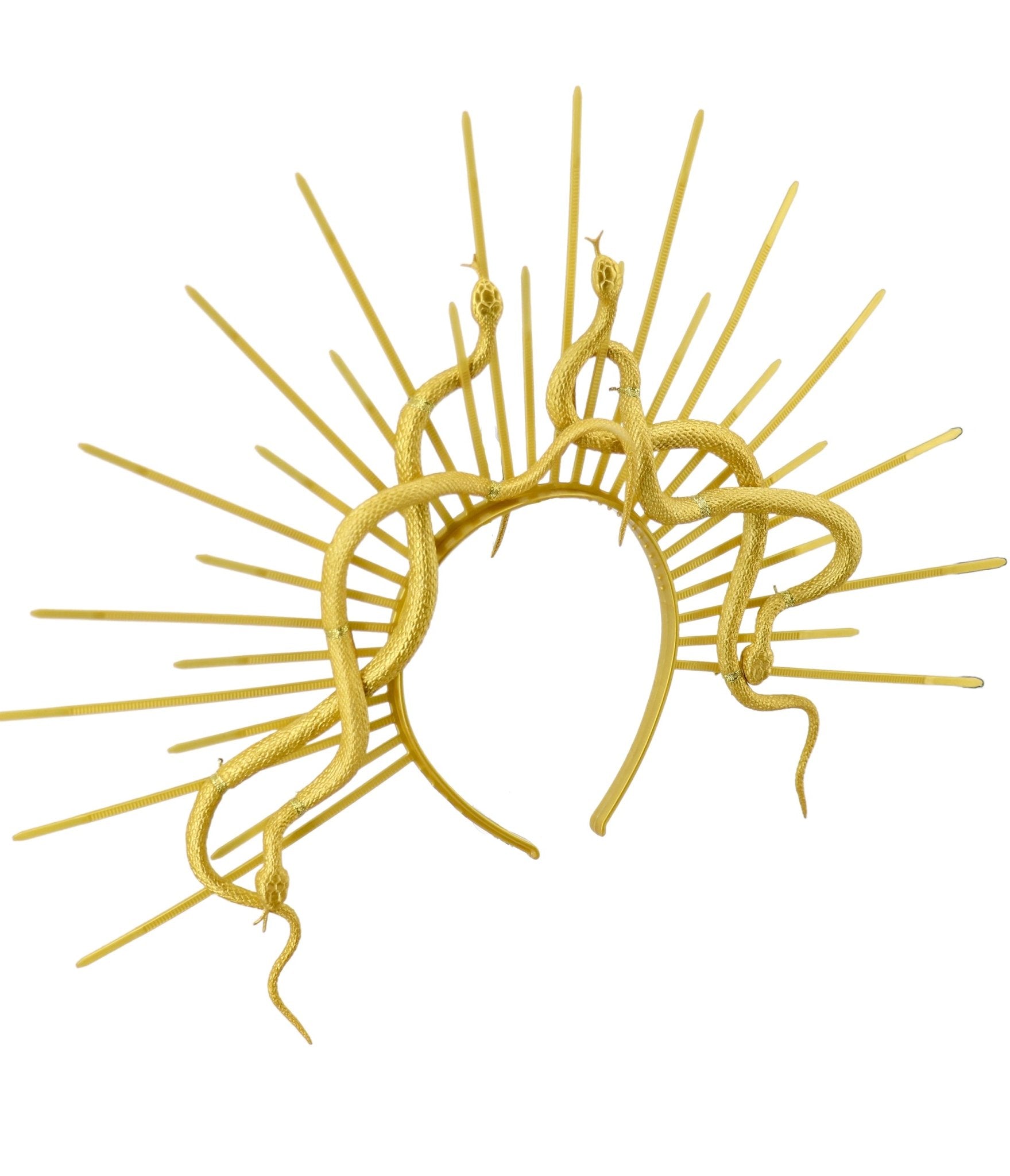 Golden Double Snake Halo Headband - Unique Vintage - Womens, ACCESSORIES, JEWELRY