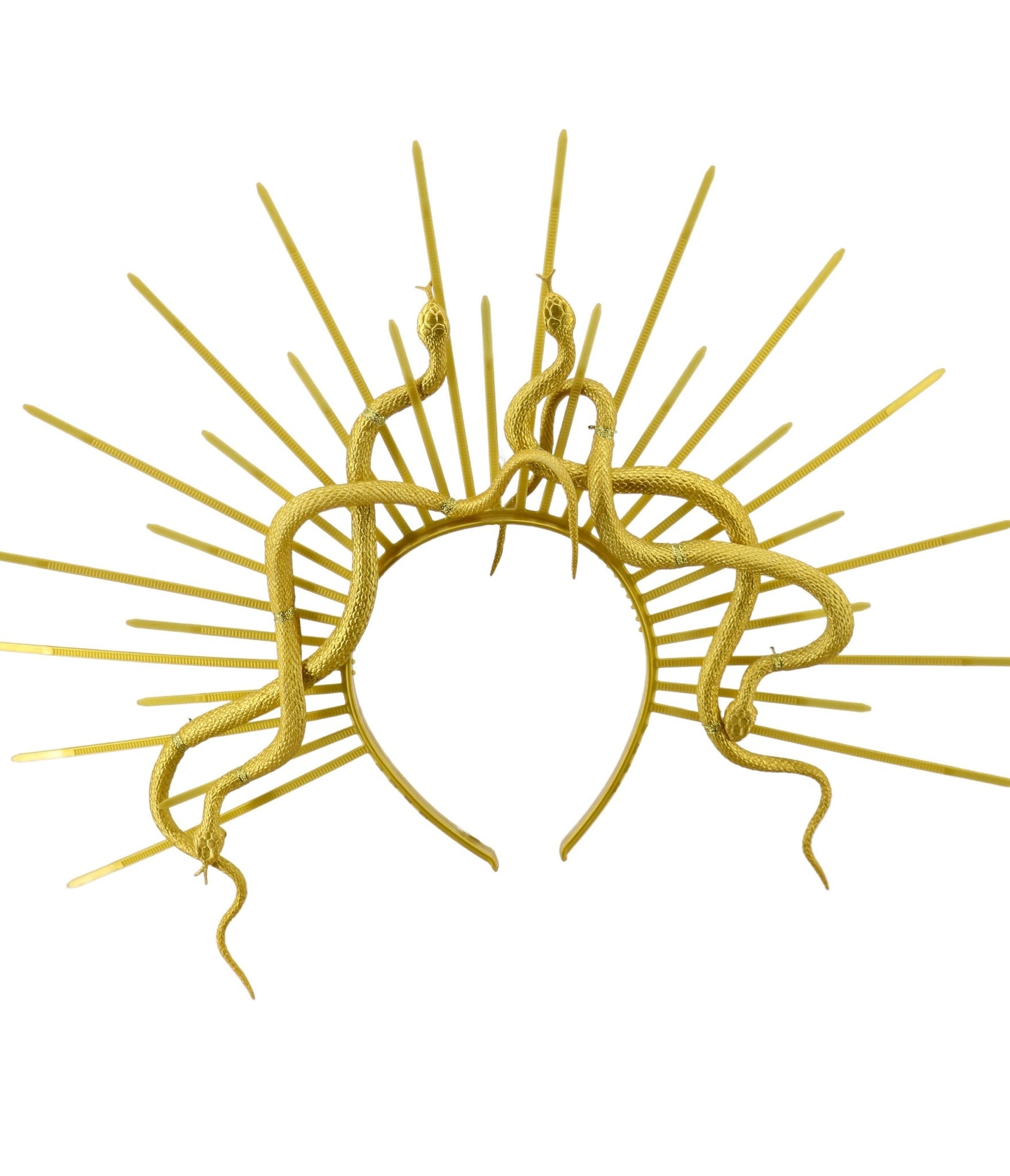 Golden Double Snake Halo Headband - Unique Vintage - Womens, ACCESSORIES, JEWELRY