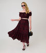 Goonies x Unique Vintage Pirate Bones Tiered Midi Skirt