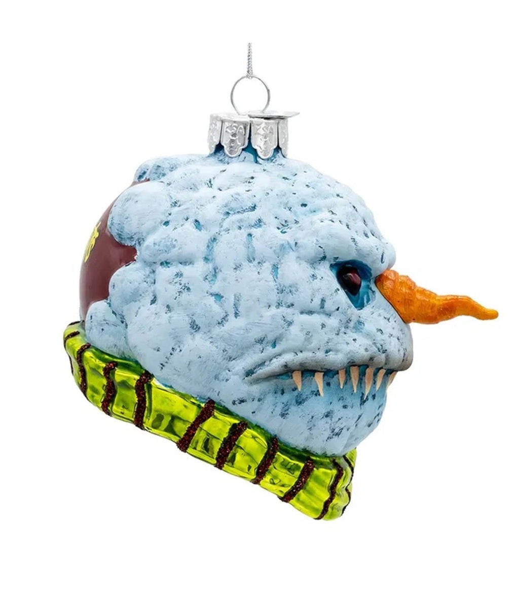 Gorenaments Evil Snowman Glass Ornament - Unique Vintage - Ornaments