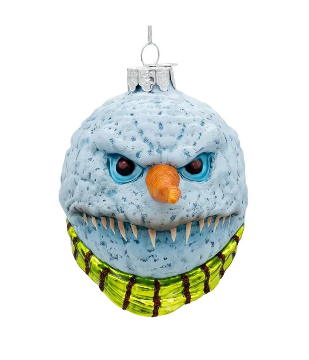 Gorenaments Evil Snowman Glass Ornament - Unique Vintage - Ornaments