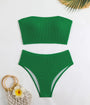 Green Bandeau Bikini Set