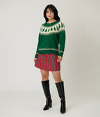 Green Christmas Tree Fair Isle Sweater - Unique Vintage - Womens, TOPS, SWEATERS