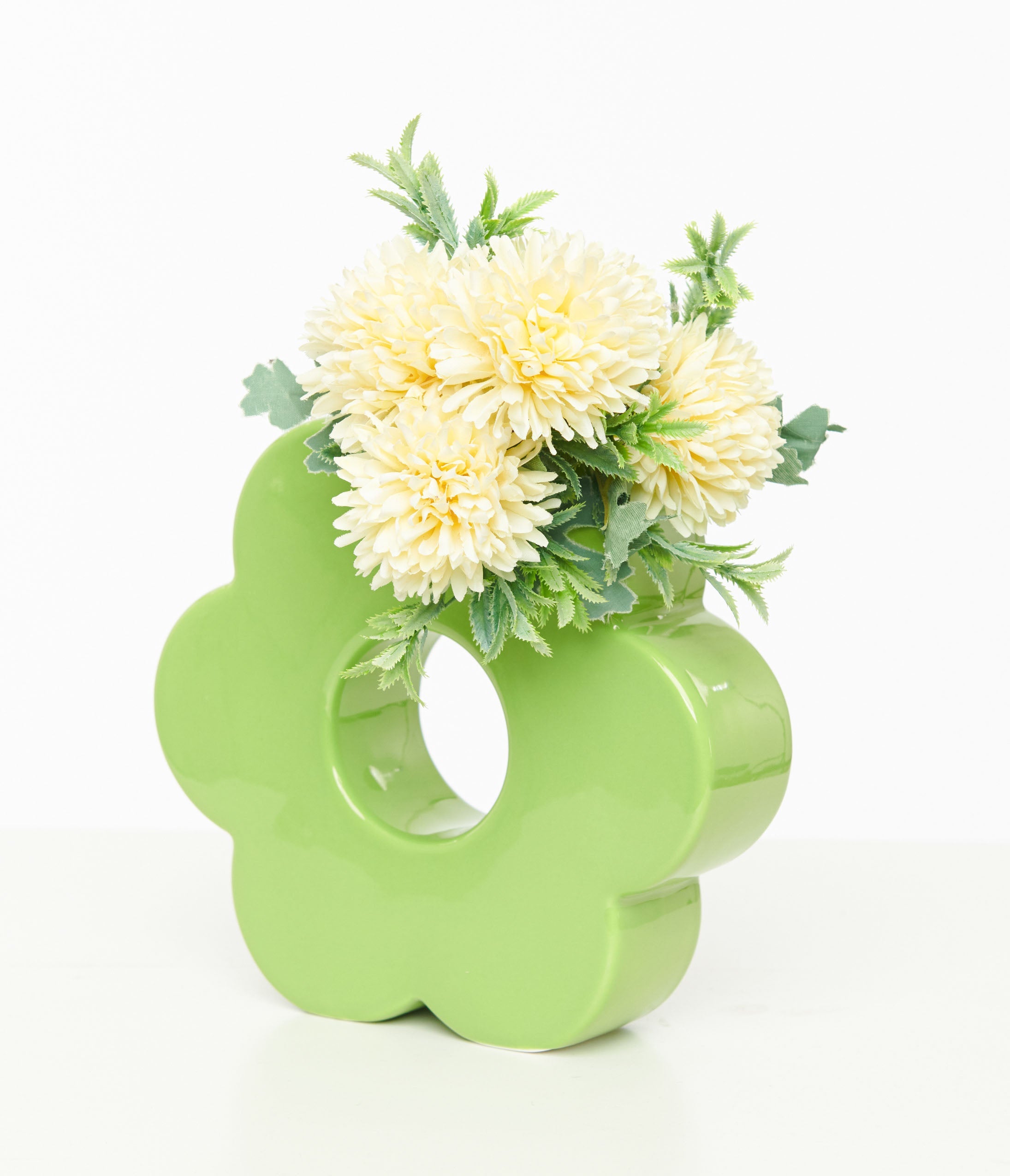 Green Daisy Vase - Unique Vintage - Womens, ACCESSORIES, GIFTS/HOME
