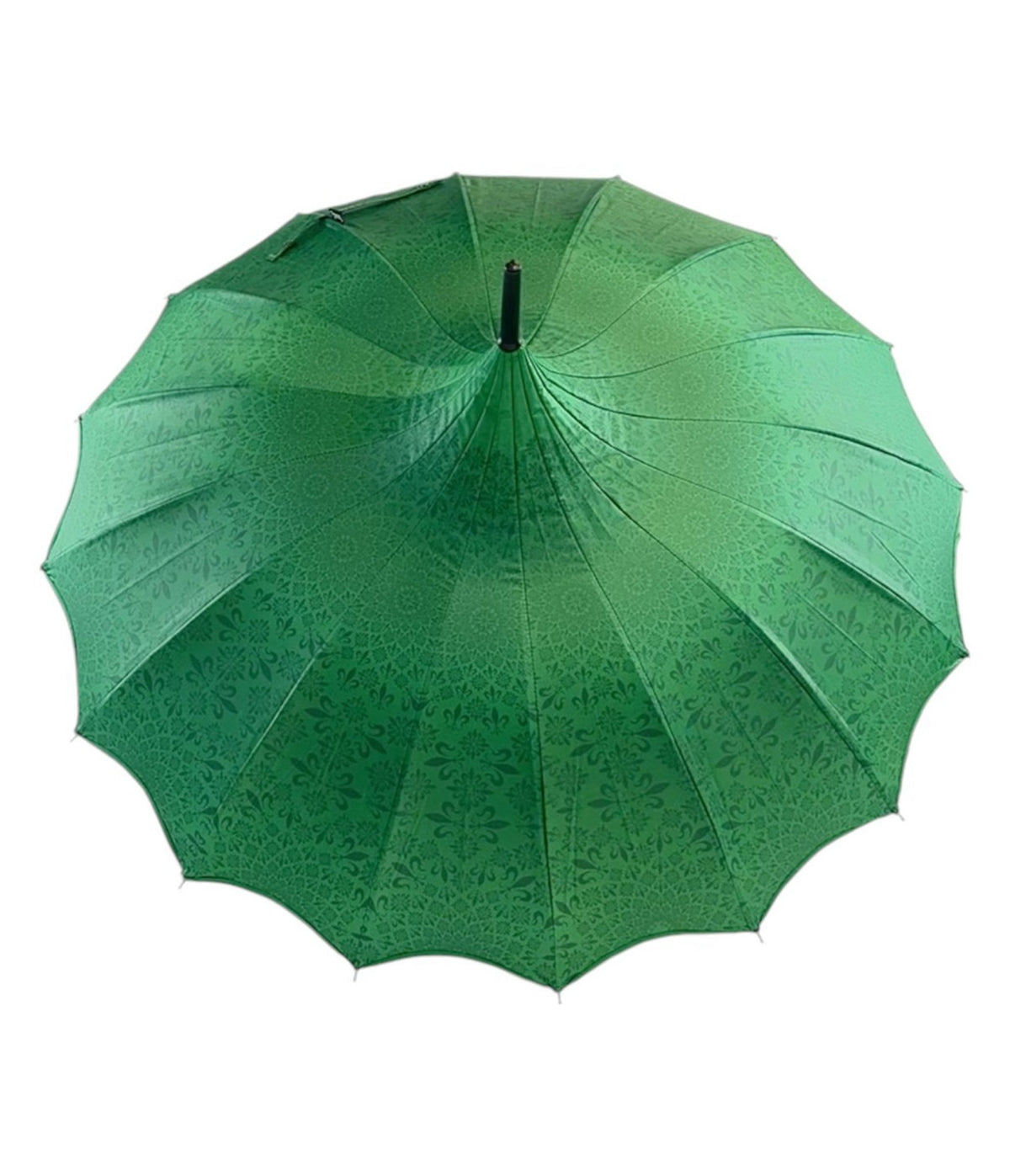 Green Pagoda Umbrella - Unique Vintage - Womens, ACCESSORIES, UMBRELLAS