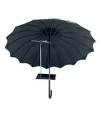 Green Pagoda Umbrella - Unique Vintage - Womens, ACCESSORIES, UMBRELLAS