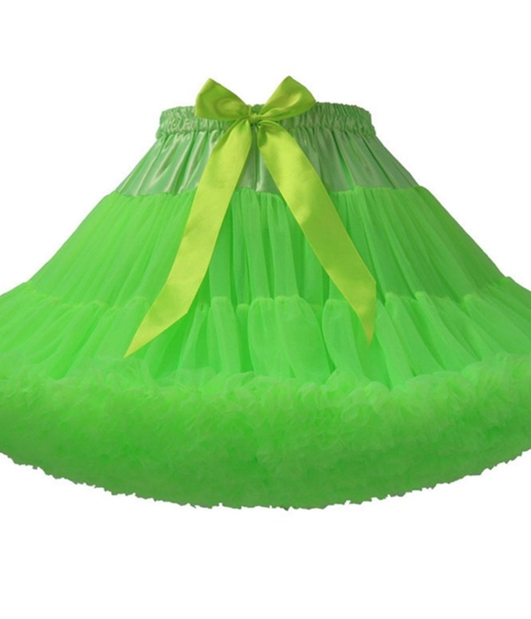 Green Tulle Petticoat - Unique Vintage - Womens, ACCESSORIES, PETTICOATS