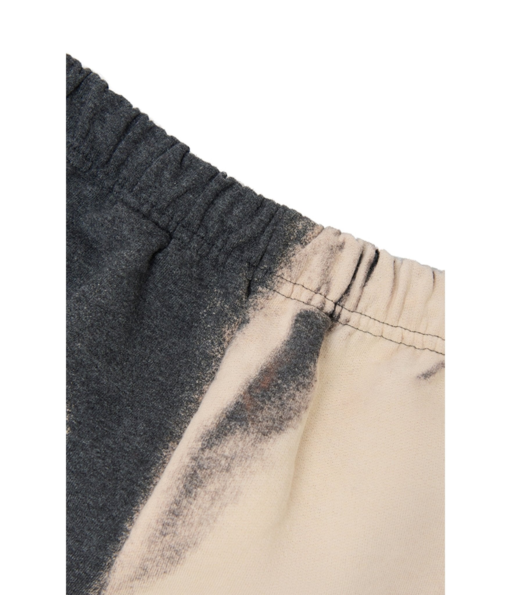 Grey & White Color Block Sweat Pant - Unique Vintage - Womens, BOTTOMS, PANTS