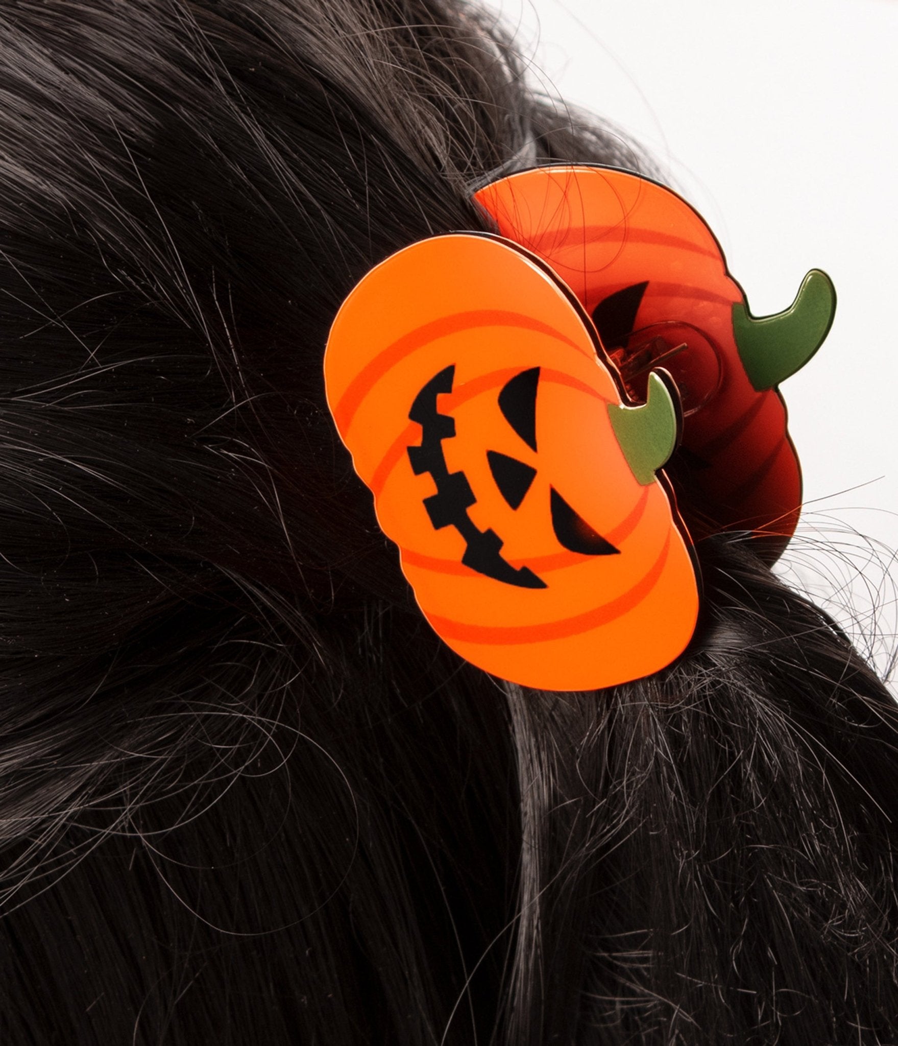 Halloween Pumpkin Hair Clip - Unique Vintage - Womens, ACCESSORIES, HAIR