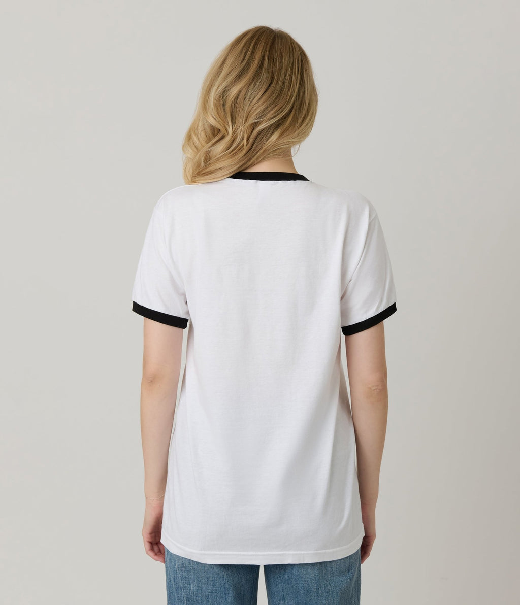 Handle Your Shit Unisex Graphic Ringer Tee - Unique Vintage - Womens, GRAPHIC TEES, TEES