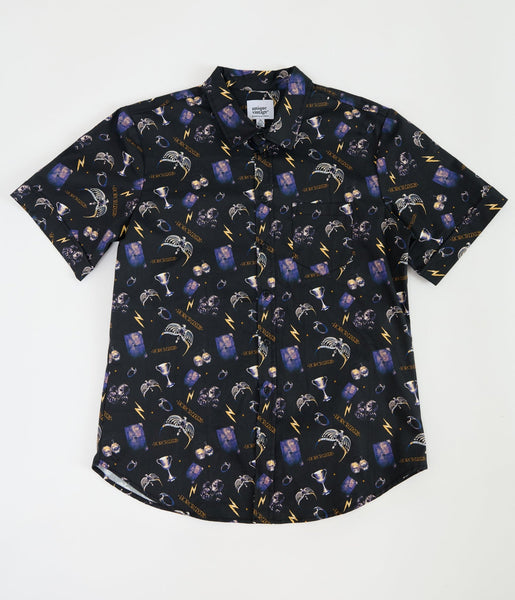 Harry Potter x Unique Vintage Black & Purple Horcruxes Mens Shirt