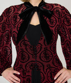 Harry Potter x Unique Vintage Burgundy Dark Mark Starlet Duster - Unique Vintage - Womens, DRESSES, MIDI