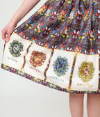 Harry Potter x Unique Vintage Hogwarts House Crests Gellar Swing Skirt - Unique Vintage - Womens, BOTTOMS, SKIRTS