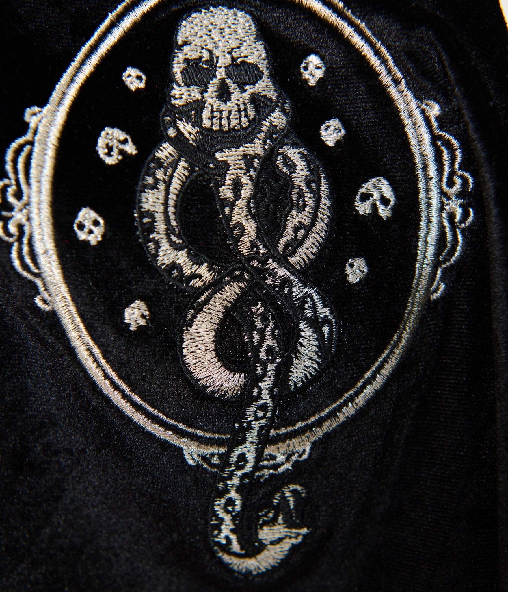 Harry Potter x Unique Vintage Plus Size Black Dark Mark Velvet Hooded Maxi Dress - Unique Vintage - Womens, DRESSES, MAXI