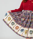 Harry Potter x Unique Vintage Plus Size Hogwarts House Crests Gellar Swing Skirt - Unique Vintage - Womens, BOTTOMS, SKIRTS