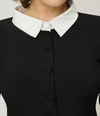 Heart My Closet 1950s Black & Red Bow Lindy Swing Dress - Unique Vintage - Womens, DRESSES, SWING
