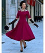 Heart My Closet Fuchsia Lucy Swing Dress
