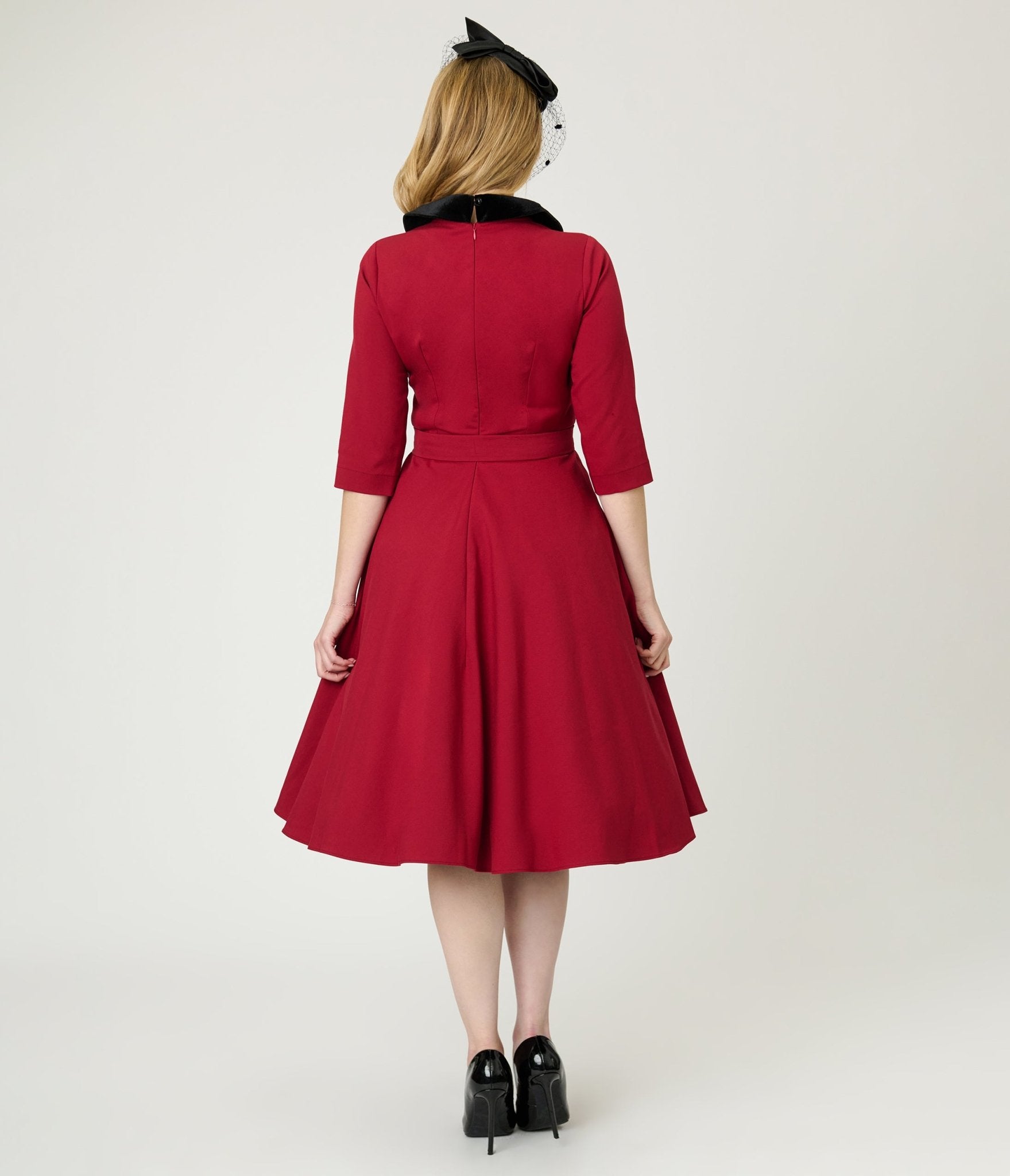 Heart My Closet Red Stella Swing Dress - Unique Vintage - 