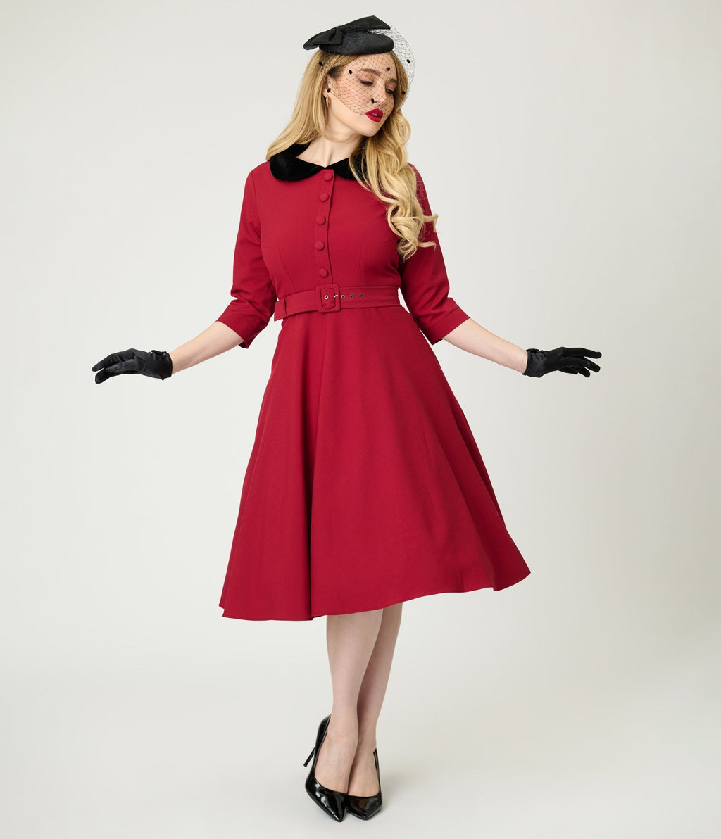 red felt dress Felt festive . . . . holiday outfit inspo, red dress, holiday style, cocktail dress, holiday party dress, christmas time, winter trends, classy style